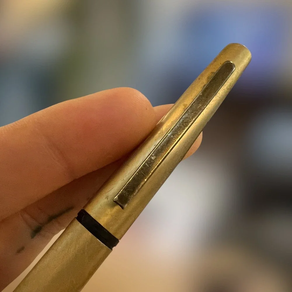 VTG Mark White‎ Governor Texas Pen State Seal Gold Tone Felt Pen Collectible USA